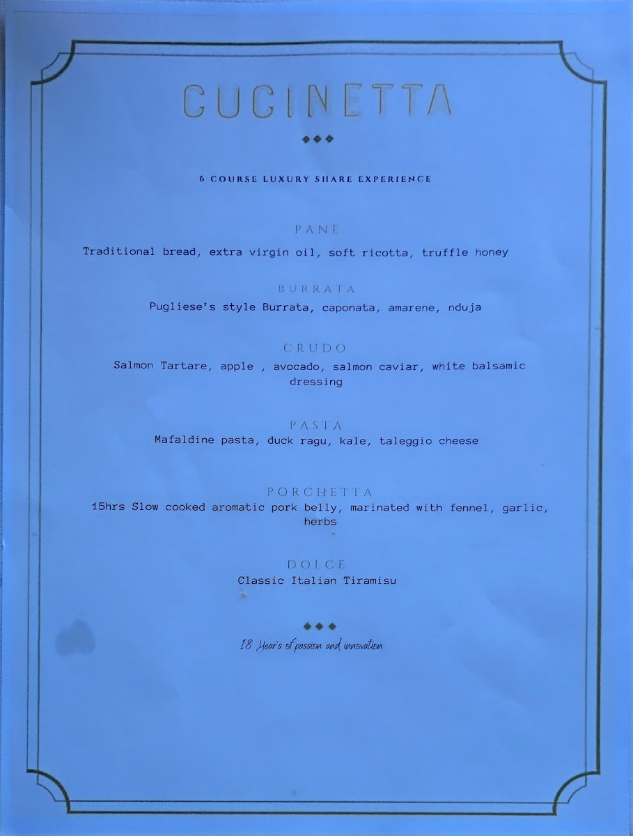 Menu Cucinetta Sydney-1